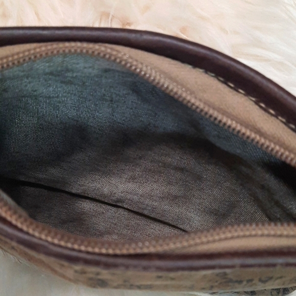 Myra Bag Cowhide & Canvas Clutch - Picture 3 of 3